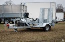 Släpvagn för maskin & minigrävare, totalvikt 1500 kg, broms